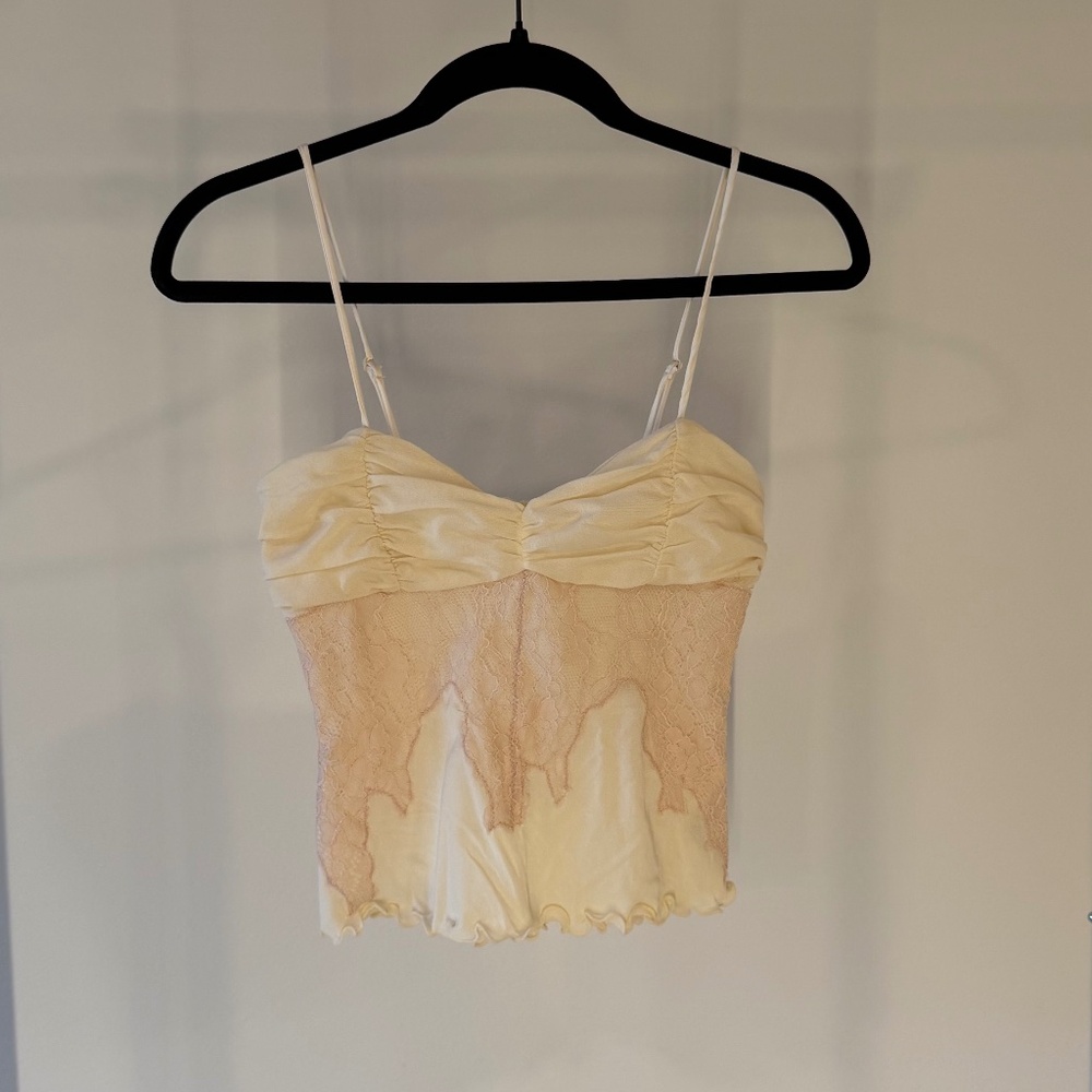 Pink free people tank top